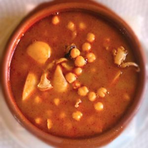 Garbanzos con Jibia en Estepona