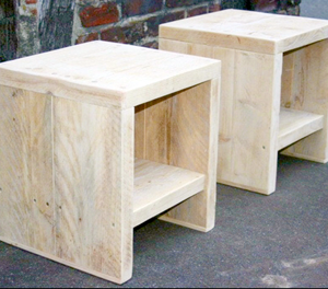 Juego de mesitas de noche de Madera