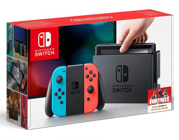 Nintendo Switch Consola de Videojuegos color Azul Neón Rojo Neón