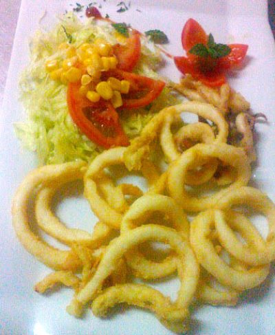 Calamares fritos en rodajas