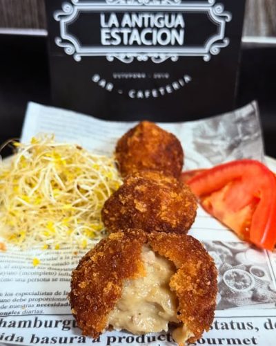 Croquetas de boletus con panko Estepona
