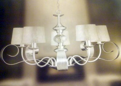 Lámpara plata DECOR